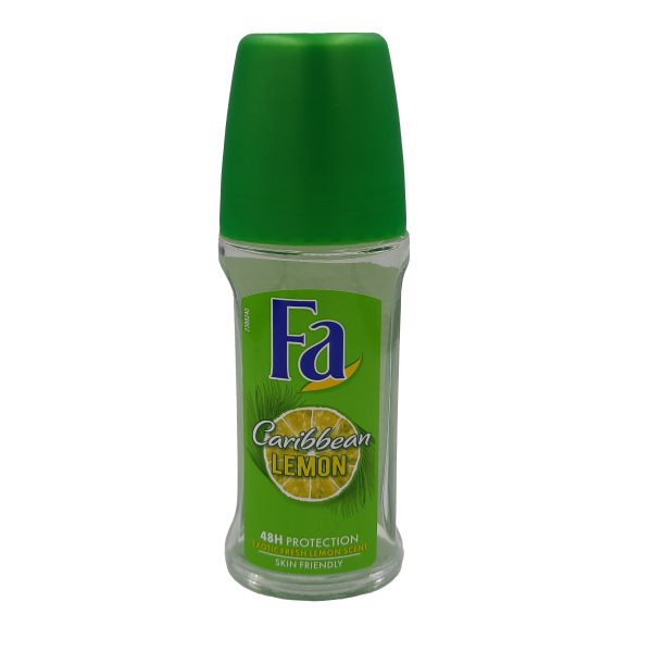 فا مزيل عرق رول بالليمون الكاريبي - Fa roll anti-perspirant caribbean lemon 50ml