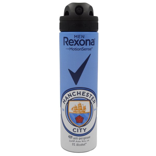 ريكسونا مزيل عرق بخاخ للرجال مانشيستر ستي - Rexona spray Men anti-perspirant manchester city 150ml