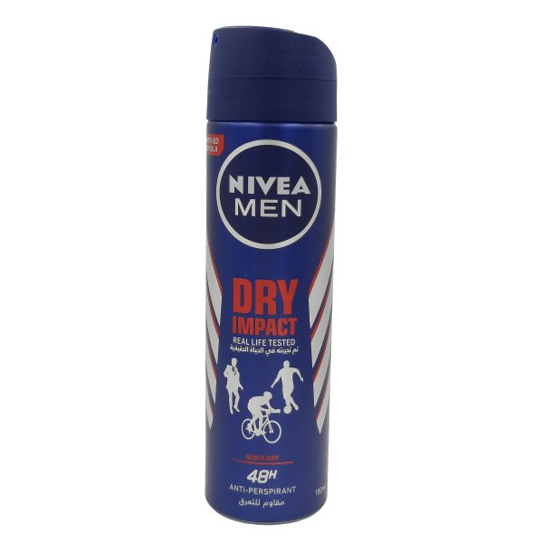 نيفيا مزيل عرق بخاخ للرجال دراي إمباكت - NIVEA MEN spray anti-perspirant Dry impact 150ml