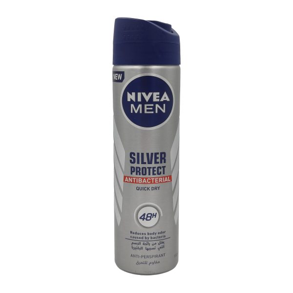 نيفيا مزيل عرق بخاخ للرجال سلفر بروتيكت - NIVEA MEN spray anti-perspirant silver protect 150ml