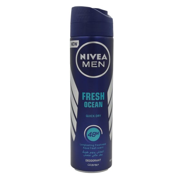 نيفيا مزيل عرق بخاخ للرجال فرش أوشين - NIVEA MEN spray anti-perspirant fresh ocean 150ml