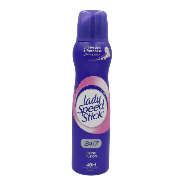 لايدي سبيد ستيك مزيل عرق بخاخ فريش فيوجن - lady speed stick spray Deodorant fresh fusion 150ml