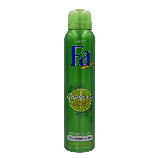 فا مزيل عرق بخاخ كاريبيان ليمون - Fa spray Deodorant caribbean lemon 200ml