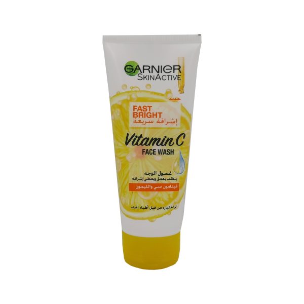 غارنييه غسول وجه فيتامين سي والليمون - GARNIER face wash vitamin C & lemon 100ml