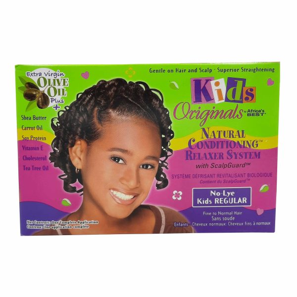 مجموعة اورجانكس لفرد الشعر للأطفال عادي - Originals relaxer system kids reguler