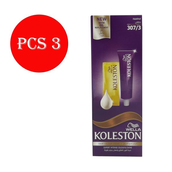 كوليستون صبغة شعر بندقي - KOLESTON hair colour hazelnut 307/3 3pcs