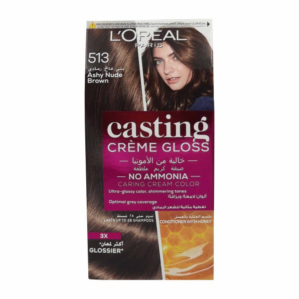 لوريال باريس صبغة شعر كاستينج بني - L’OREAL PARIS hair color casting brown 513