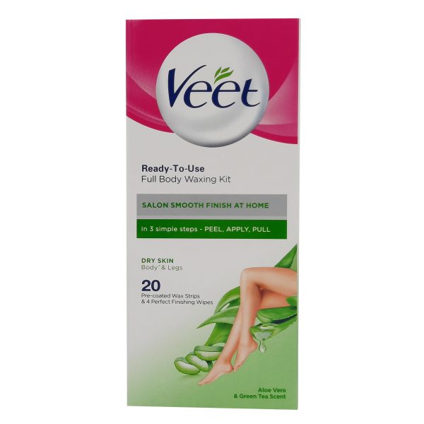 فيت شرائط الشمع للجسم والساقين للبشرة الجافة - Veet wax strips for body&legs dry skin 20strips