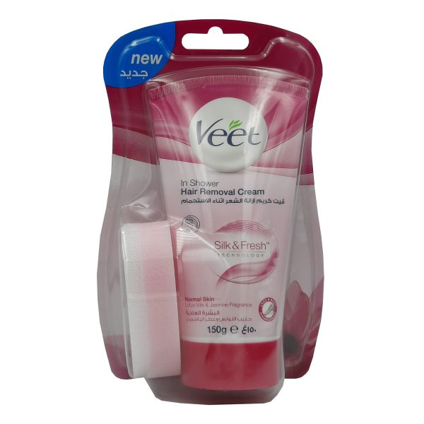 فيت كريم ازاله الشعر اثناء الاستحمام البشرة العادية - Veet hair removal cream in shower normal skin 150g