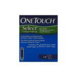 وان تاتش سيليكت اشرطة فحص السكر - ONETOUCH Select blood glucose test strips 50pcs