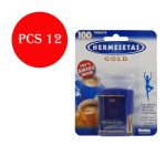 هيرميستاس جولد محلي منخفض السعرات - HERMESETAS gold low calorie artificial sweetener 12pcs 100tablets