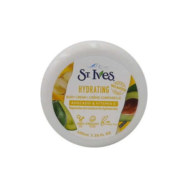 سانت ايفز كريم للجسم بالأفوكادو وفيتامين اي - ST.Ives body cream avocado & vitamin E 100ml
