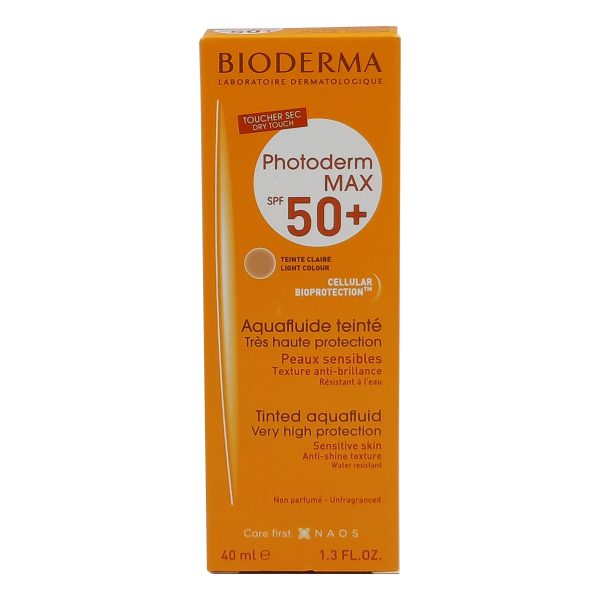 بيوديرما فوتوديرم كريم شمس -  +BIODERMA photoderm max aquafluide claire spf 50