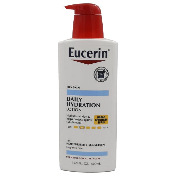 يوسيرين لوشن الترطيب اليومي - Eucerin daily hydration lotion spf15 500ml