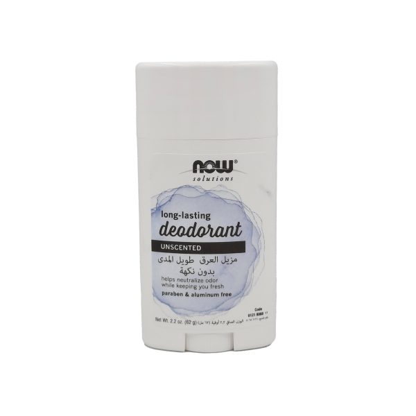 ناو مزيل العرق طويل المدى بدون نكهة - NOW long-lasting deodoiant unscented 62g