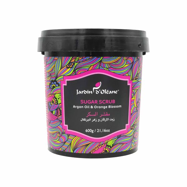 جاردين مقشر السكر زيت الاركان و زهر البرتقال - Jardoin sugar scrub argan oil &  orange blossom 600g