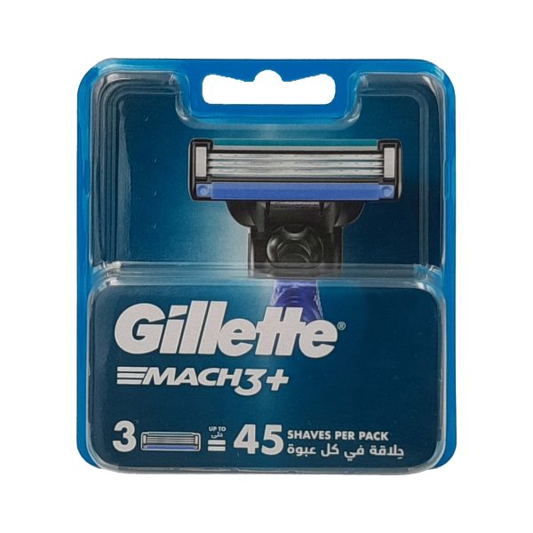 جيليت شفرات بديله ماك 3+ - Gillette replacement blades mach3+ 3pcs