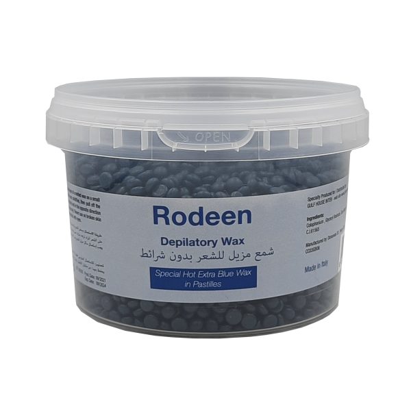 رودين شمع مزيل للشعر بدون شرائط ازرق -  Rodeen depilatory wax blue 300ml