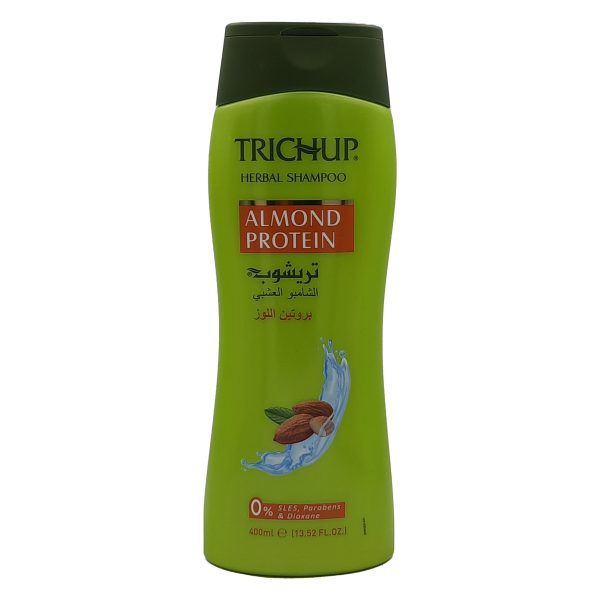 تريشوب الشامبو العشبي بروتين اللوز  - TRICHUP herbal shampoo almond protein  400ml