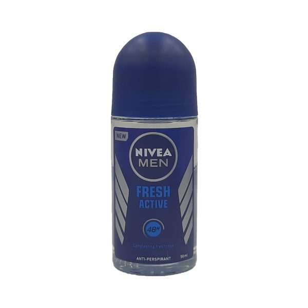 نيفيا مزيل عرق رول للرجال فرش أكتف - NIVEA MEN roll Deodorant fresh active 50ml