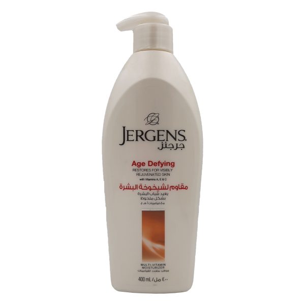 جرجنز لوشن مقاوم لشيخوخة البشرة - JERGENS body lotion age defying 400ml