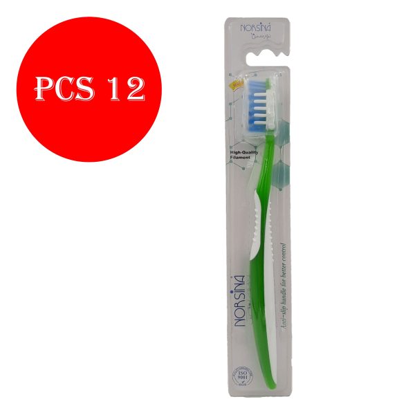 نورسين مفرشة اسنان متوسط - NORSINA Toothbrush medium 12pcs