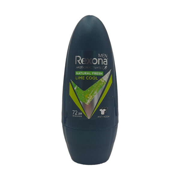 ريكسونا مزيل عرق رول للرجال ناتشورال فريس لايم كول مستورد - Rexona men roll anti-perspirant natural fresh lime cool imported 45ml