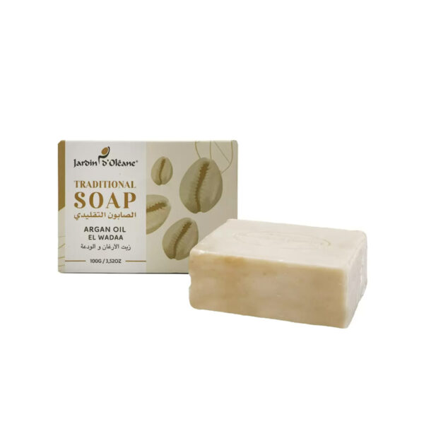 جاردين اوليان الصابون التقليدي بزيت الارغان والودعة - Jardoin Oleane traditional soap argan oil el wadaa 100g