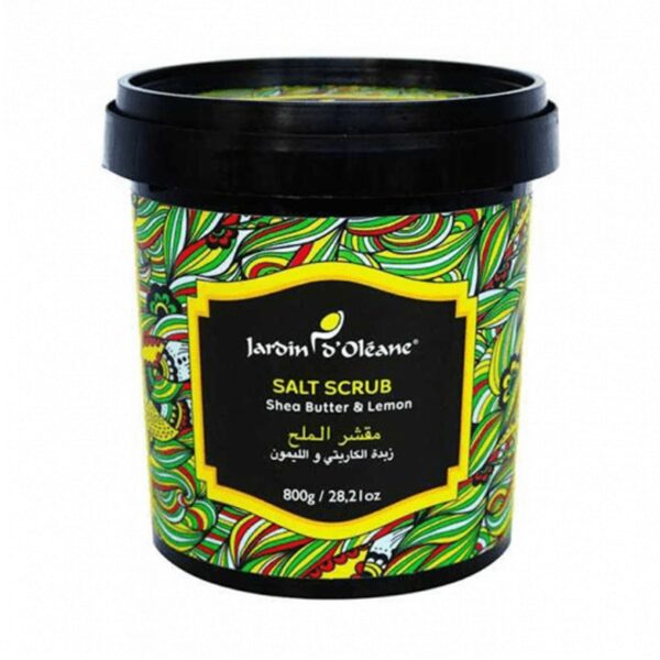 جاردين اوليان مقشر الملح بزبدة الكاريتي والليمون - Jardoin salt scrub shea butter & lemon 800g