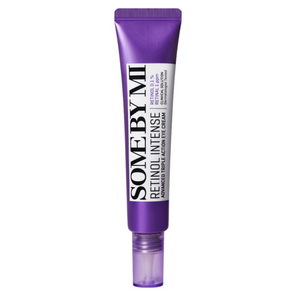 سوم باي مي كريم ريتينول المركز للعناية بمحيط العين - some by mi advanced triple action eye cream retinol intense 30ml