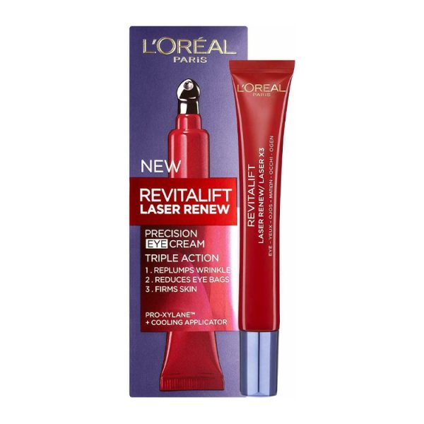 لوريال باريس كريم لمحيط العين ريفيتا ليفت ليزر - L’OREAL PARIS eye cream revitalift laser X3 15ml
