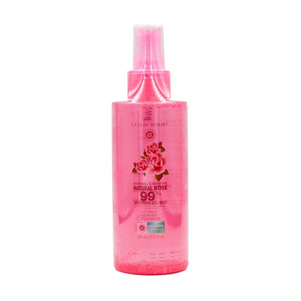 ناتشر ريبورت جل مهدئ ومرطب 99% بالورد - Nature Report soothing gel mist 99% rose 150ml