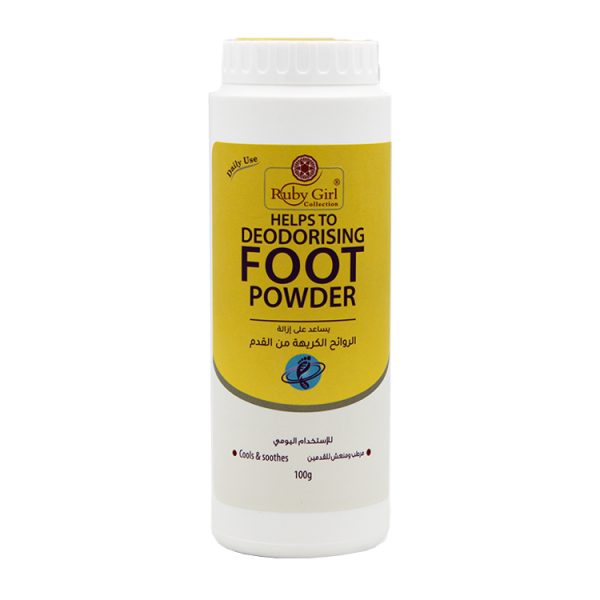روبي جيرل بودرة لرائحة القدم الكريهة - Ruby Girl Foot Powder Helps To Deodorising 100g