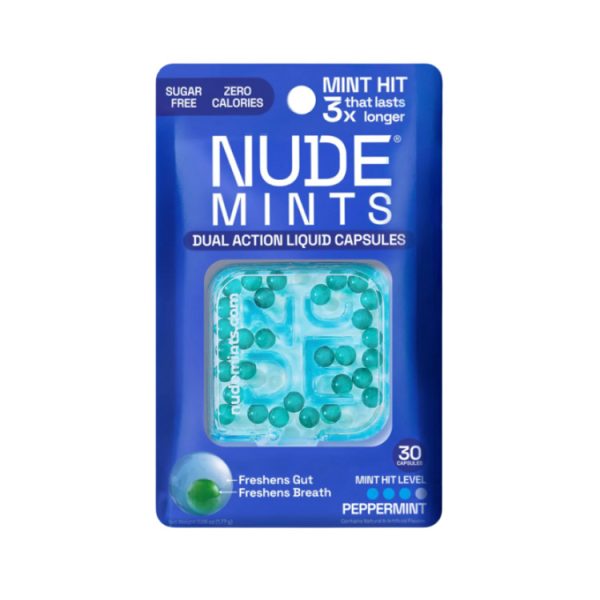 نود منتس كرات نعناع المعطرة للفم بنكهة النعناع - Nude Mints Breath Freshener Balls Mint Flavor 30 Balls