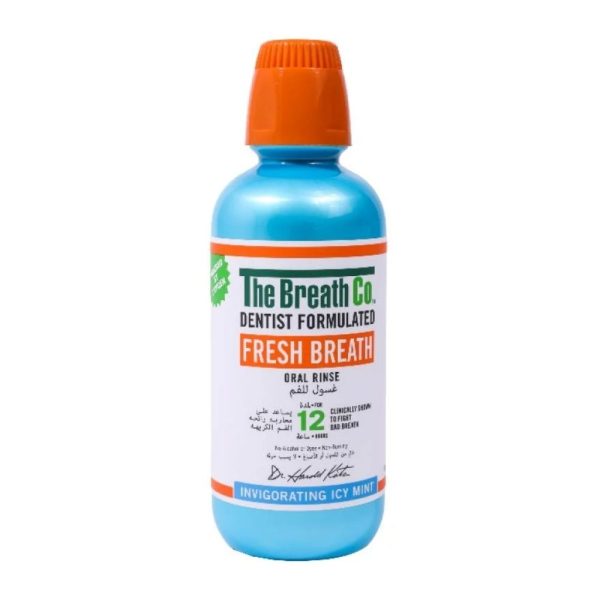 ذا بريث غسول فم فريش بريث ايس مينت - The Breath Co Mouthwash Fresh Breath Icy Mint 500ml