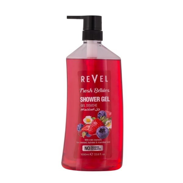 ريفيل شاور جل بالتوت - Revel Shower Gel with Berries 1000ml