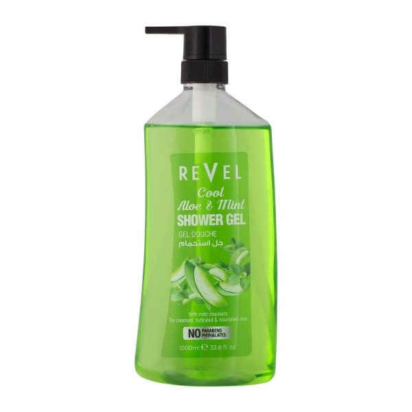 ريفيل شاور جل بالصبار والنعناع - Revel Shower Gel with Aloe Vera and Mint 1000ml
